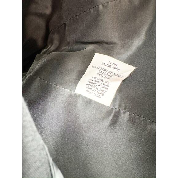 J. Crew Black 1035 Two-Button Blazer Jacket in Super 120s Wool Size 0 - Picture 5 of 5